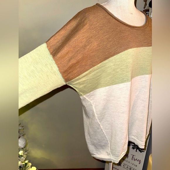 Madewell Palmdale Pullover Sweater in Colorblock Stripe size - Picture 2 of 12